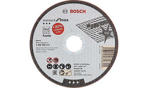 Standard for Inox Rapido Cutting Discs with Straight Centre (Pack of 25)