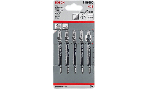 T 119 BO Basic for Wood Jigsaw Blades Single Products / Multipacks