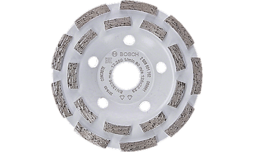 Bosch Concrete Grinding wheel, 5" / 125mm diameter. Segment Height 5mm, Pack of 1