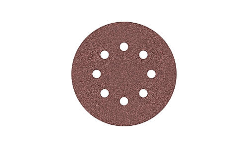 Bosch Hook and Loop Sanding sheet for Random Orbital Sander, 5" / 125mm, 8 Holes, 120 Grit, Pack of 5