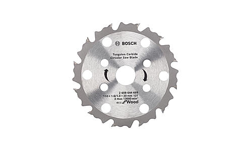 Bosch Circular Saw Blade for wood 4'' / 110mm dia, 20mm Bore , 12 Teeth, Pack of 1