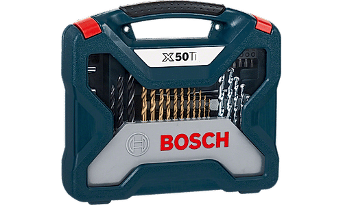 Bosch Professional Drill bits & Screwdriver Bit set, 50 piece, Xline Blue, Masonry Bits, HSS-TIN Metal drill bits, Wood Drill bits, Screwdriver bits, Countersink Bits 