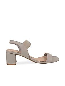 Rocia Women's Grey Block Heel Sandal