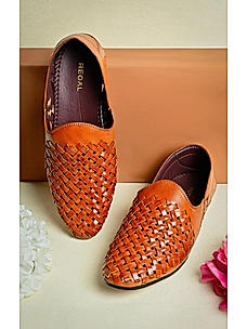 Regal Men's Tan Woven Slip Ons