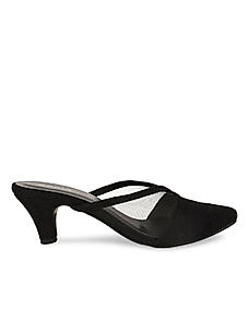 Rocia Black Women Kitten Heel Mules