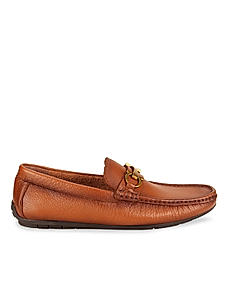 Imperio Tan Men Leather Casual Loafers