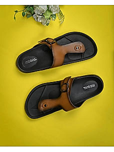 Regal Tan Men Casual Leather Sandals