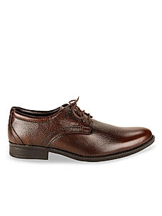 Regal Brown Men Flexible Leather Formal Lace Ups