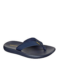 Skechers Navy Mens Eaford Lomu Flip Flops