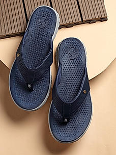 Sole Threads Mens Navy Cult Flip Flops