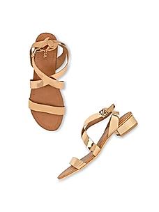 Rocia Rose Gold Women Criss Cross Gladiator Sandals