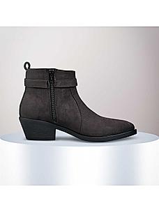 Rocia Brown Women Suede Block Heel Boots