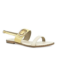 Rocia Beige Women Flat Sandals