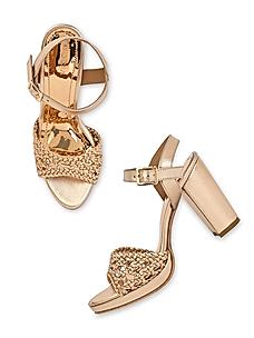 ROCIA Rose Gold Women Metallic Stilettos