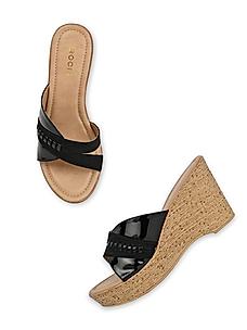 ROCIA Black Women Casual Wedges