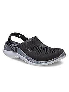 CROCS BLACK UNISEX LITERIDE 360 CLOGS