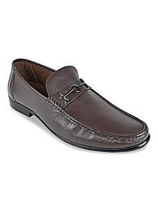 Imperio Brown Men Leather Slip Ons