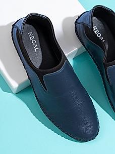 Regal Navy Men Casual Leather Loafers