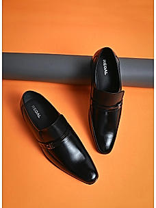 Regal Black Leather Formal Shoes