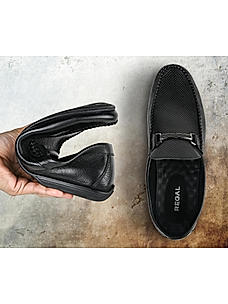 Regal Mens Black Casual leather Loafers