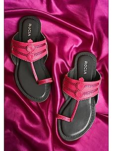 Rocia Pink Women Flat Kolhapuris