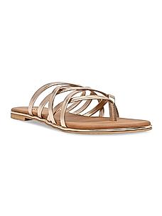 Rocia Rose Gold Women Strappy Flats