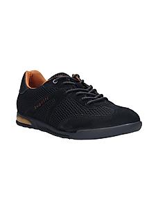 BUGATTI BLACK MEN TREVOR LACE-UP SNEAKERS