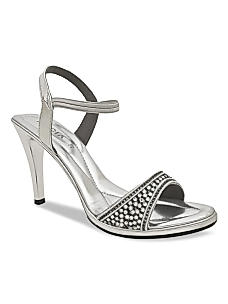 ROCIA Silver Women Diamond Embellished Stilettos