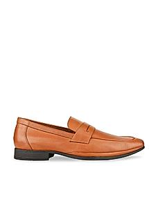 Imperio Tan Men Formal Leather Slip On Shoes