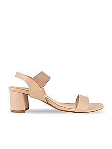 Rocia Beige Women Block Heel Sandals