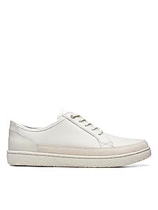 CLARKS WHITE MEN LEATHER HODSON CASUAL LACE UP LEATHER SHOES