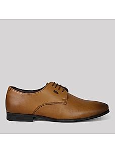 Lee Cooper Tan Mens Leather Lace Up Derby Shoes