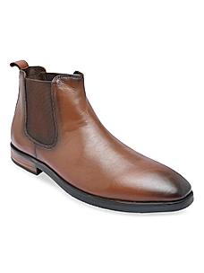 Imperio Tan Mens Leather Boots