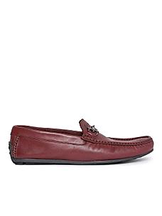 Gabicci Mens Burgundy Harrow-G Leather Loafers