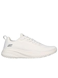 Skechers Off White Men Bobs Squad Chaos-Prism Bold Lace Up Sneakers