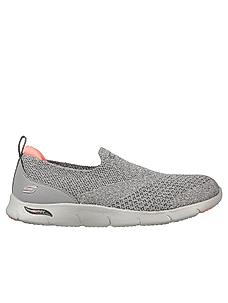 Skechers Grey Women Arch Fit Refine - Don'T Go Slip On Sneakers