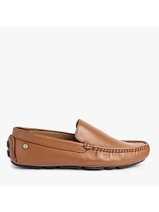 LEE COOPER TAN MEN LEATHER LOAFERS