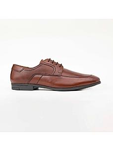 KETHINI DARK TAN MEN LEATHER FORMAL LACE UP SHOES