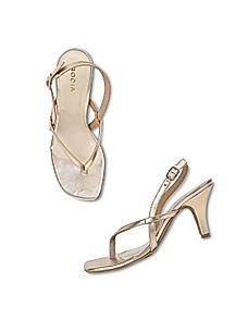 Rocia Rose Gold Women Strappy Stilettos