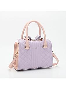 Rocia Purple Women Quilted Cute Casual Handbag