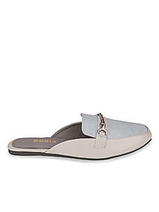 Rocia Grey Women Textured Mules