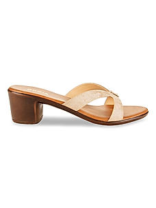Rocia Beige Women Casual Block Heels