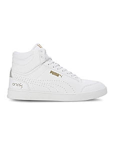 PUMA WHITE MEN SHUFFLE MID ONE8 BETTER V2 SNEAKERS