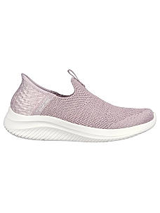SKECHERS MAUVE WOMENS ULTRA FLEX 3.0-SMOOTH STEP SNEAKERS