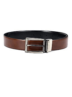 Cognac & Black Reverisble Men's Belt