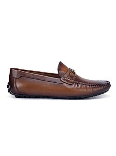 Tan Embellished Moccasins