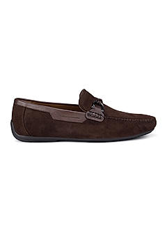 Brown Suede Leather Moccasins