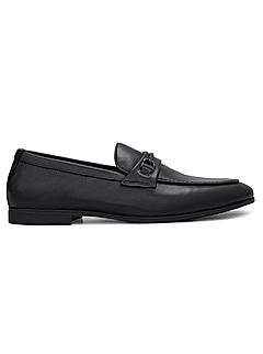 Black Loafers With Buckle