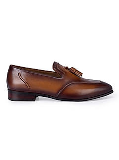 Tan Loafers With Tassels