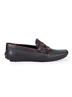 Coffee Monk Strap Style Moccasins
